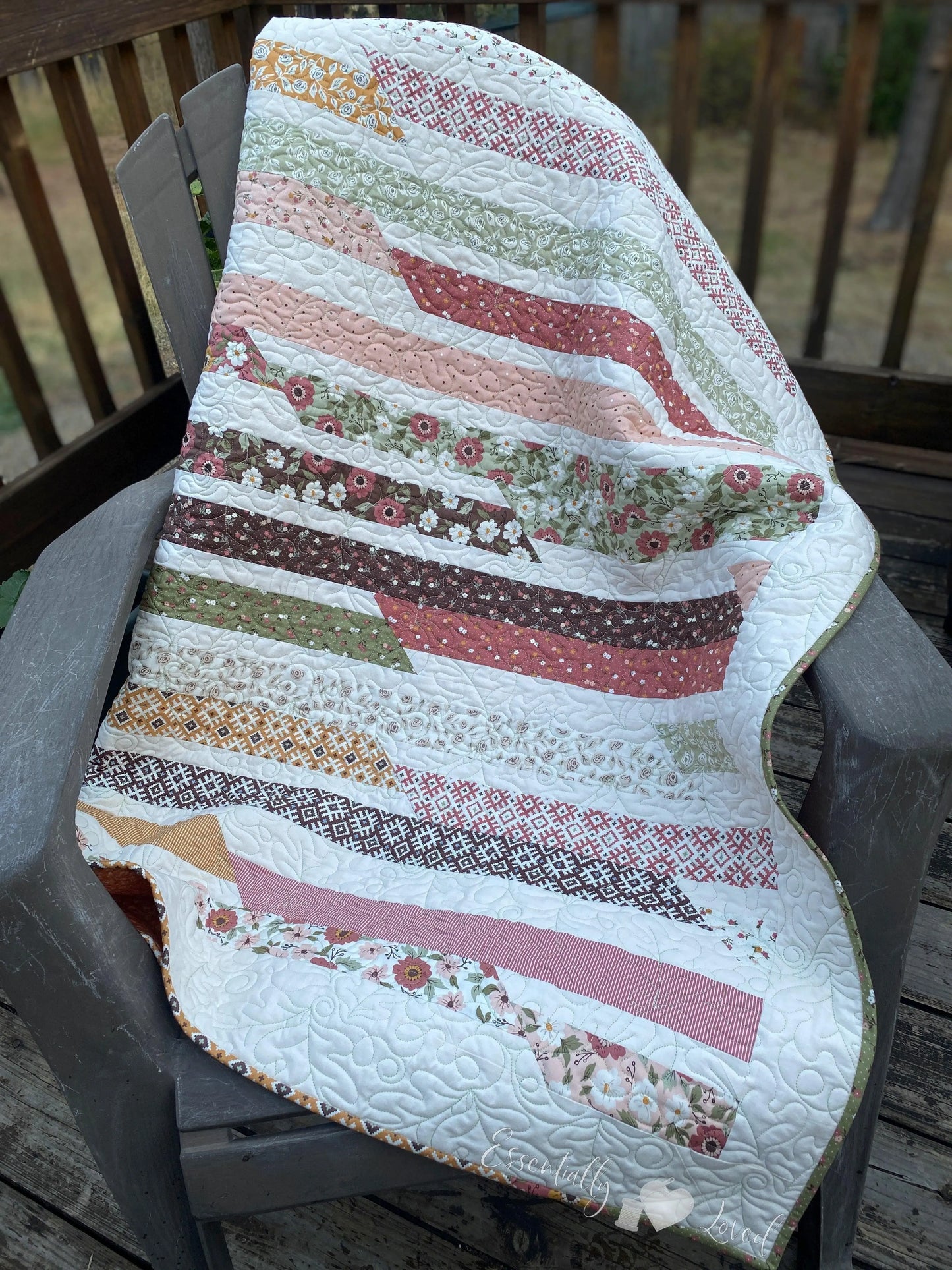 Autumn Sweet Roll Quilt - Essentially Loved Quilts