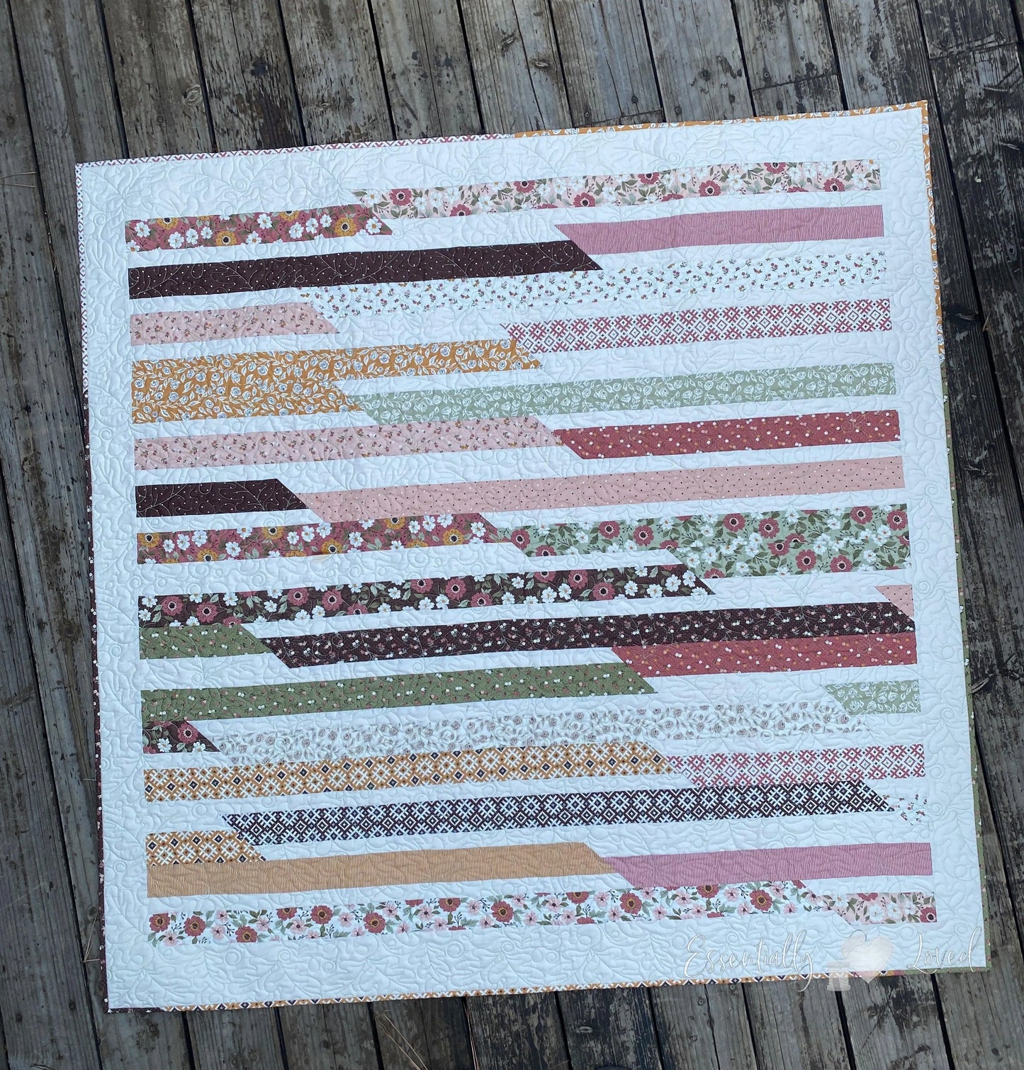 Autumn Sweet Roll Quilt - Essentially Loved Quilts