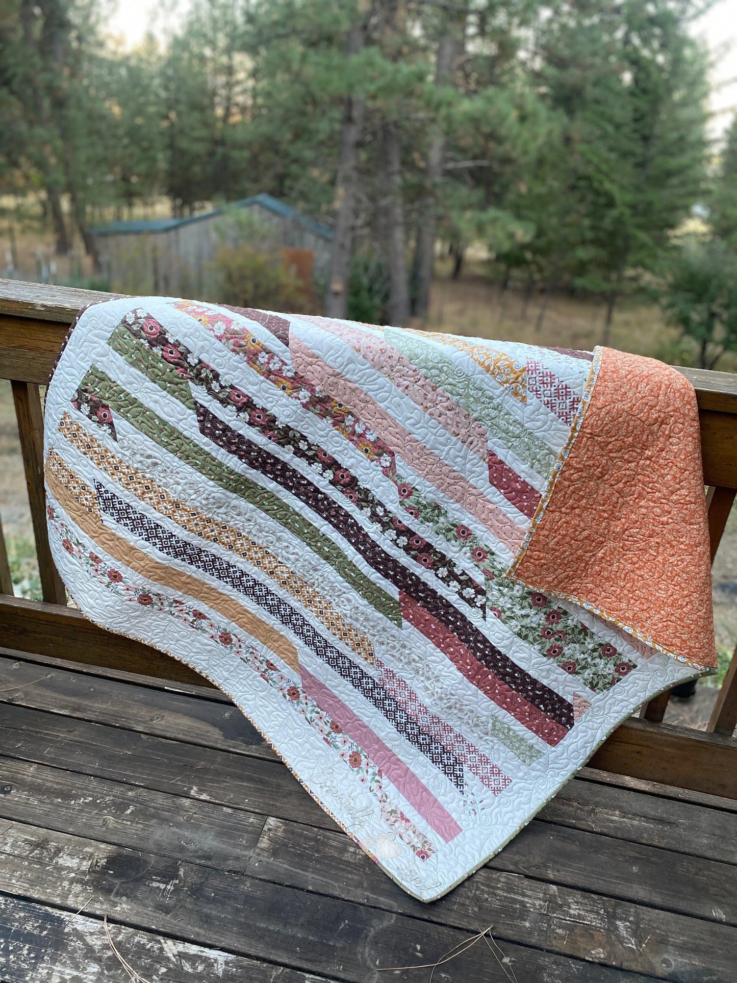 Autumn Sweet Roll Quilt - Essentially Loved Quilts