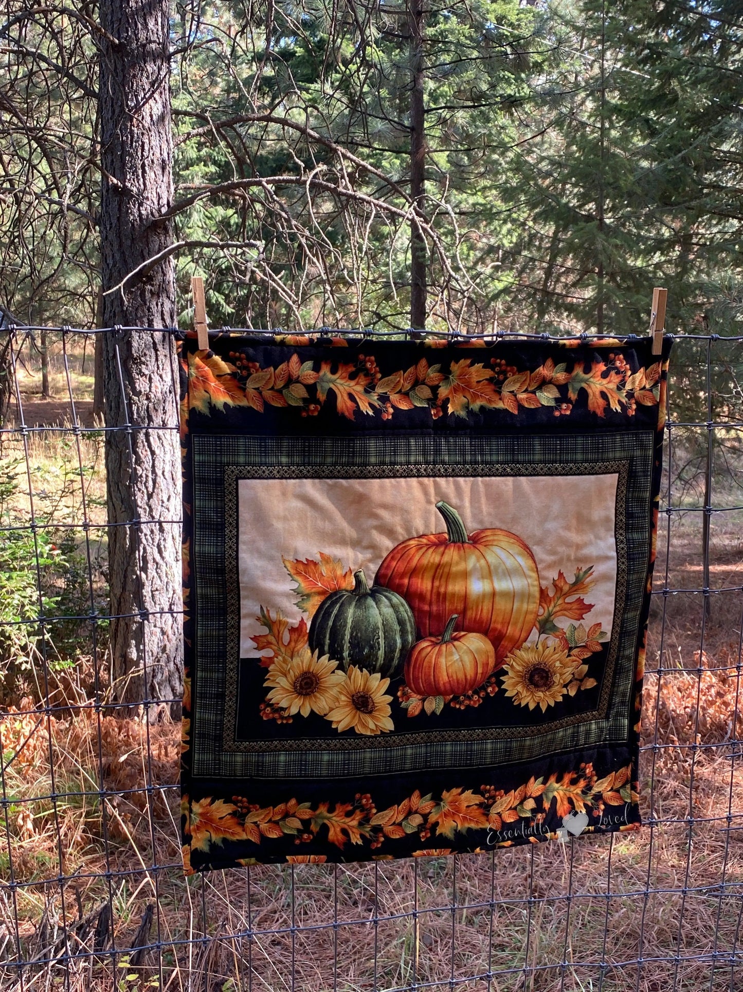 Fall Elegance Wall Hanging - Essentially Loved Quilts