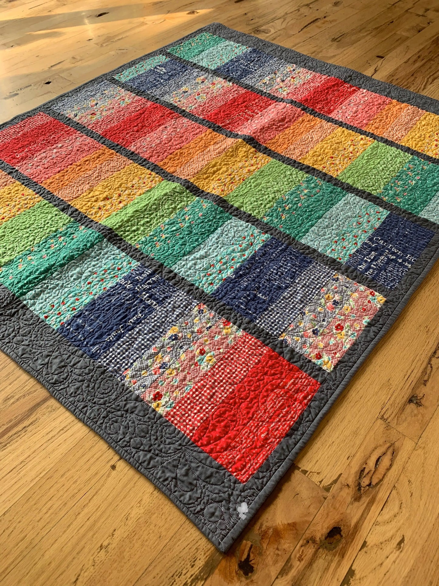 Rainbow Brite Quilt - Essentially Loved Quilts