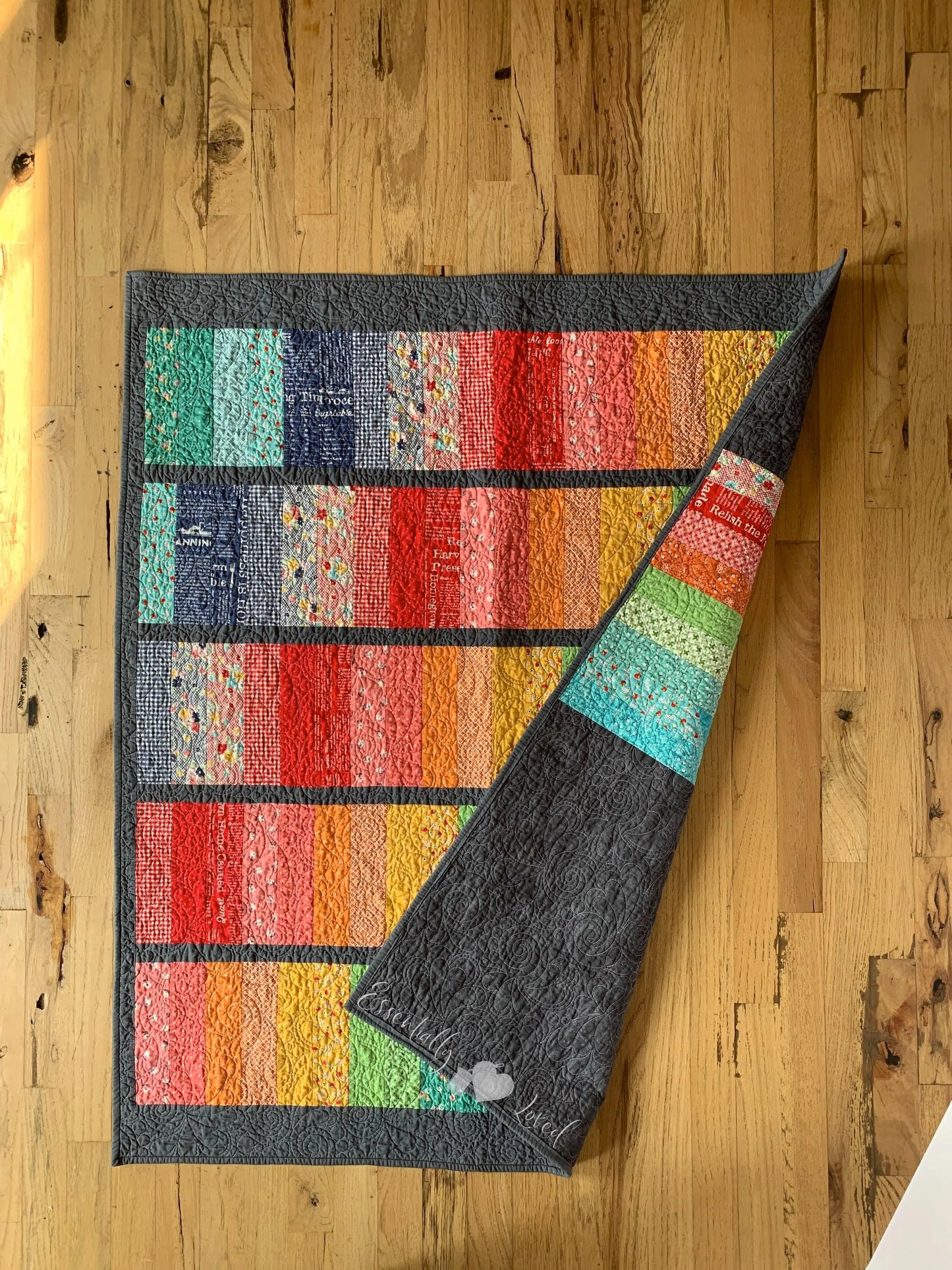 Rainbow Brite Quilt - Essentially Loved Quilts