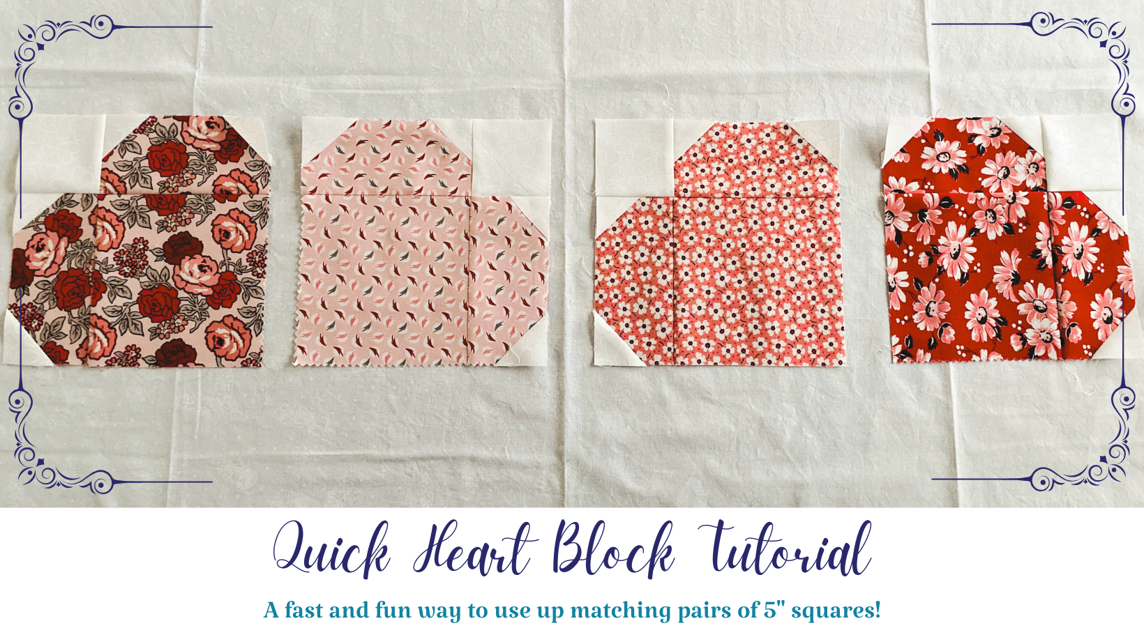 Quick Heart Block Tutorial – Essentially Loved Quilts