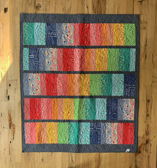 Rainbow Brite Quilt - Essentially Loved Quilts